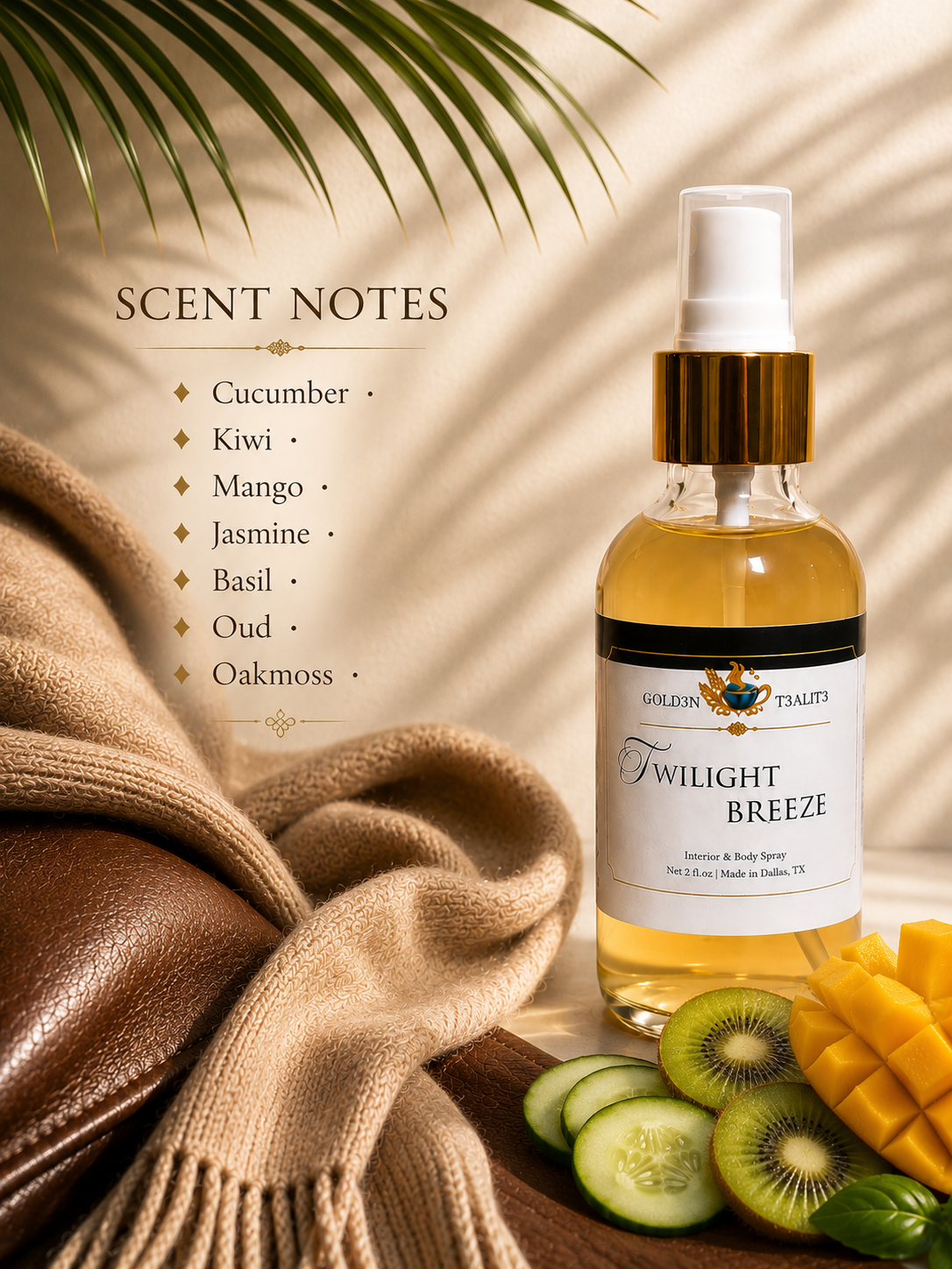 TWILIGHT BREEZE | Luxury Interior & Body Spray (Eau de Toilette)