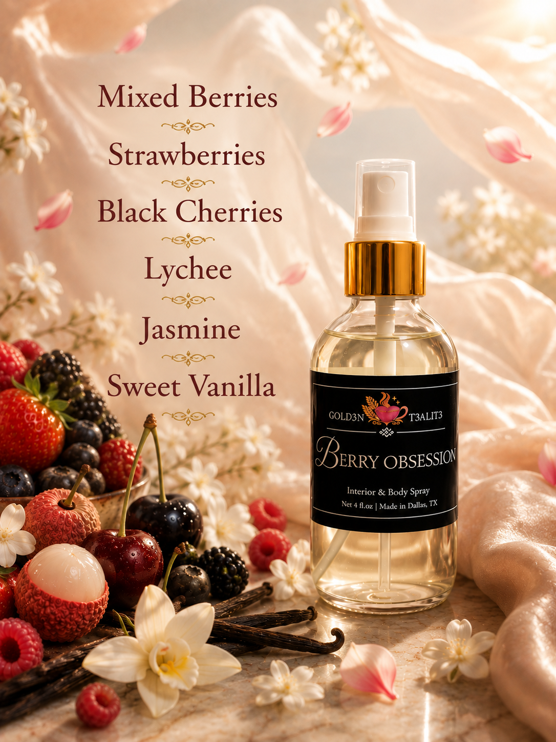 BERRY OBSESSION | Luxury Interior & Body Spray (Eau de Toilette)