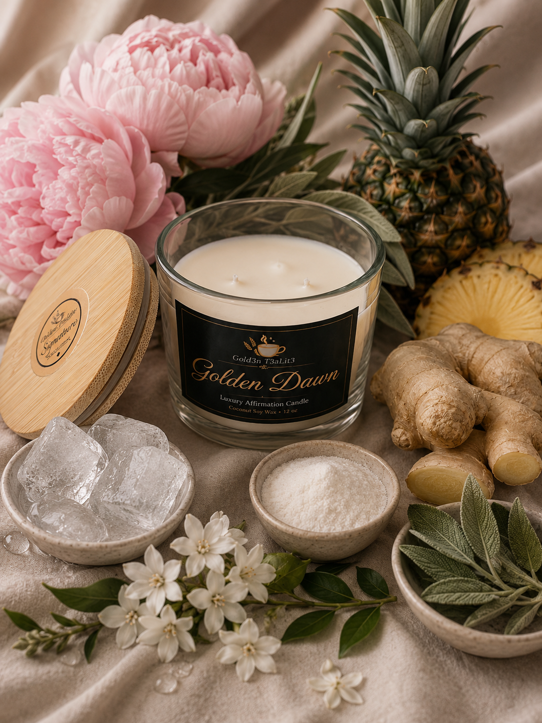 GOLDEN DAWN *Signature Collection | Luxury Affirmation Candle 12oz
