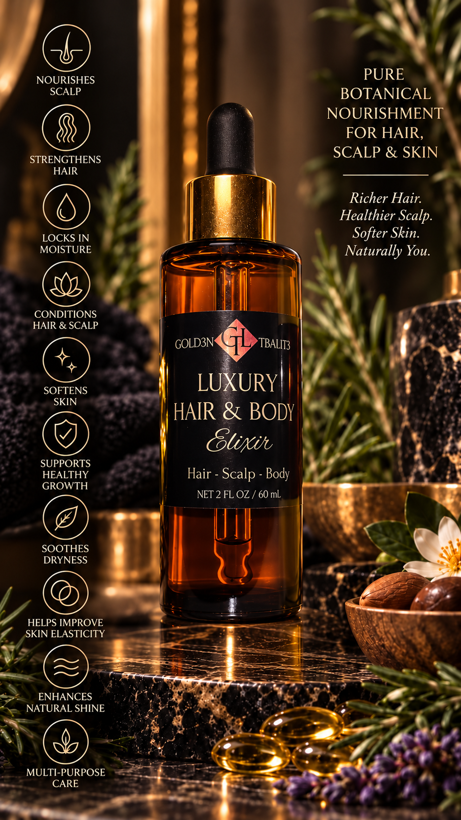 THE ROSE GOLD COLLECTION | SILK UNSCENTED & BOTANICAL