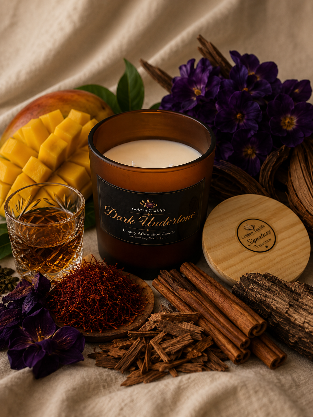 DARK UNDERTONE  *Signature Collection |  Luxury Affirmation Candle 12oz
