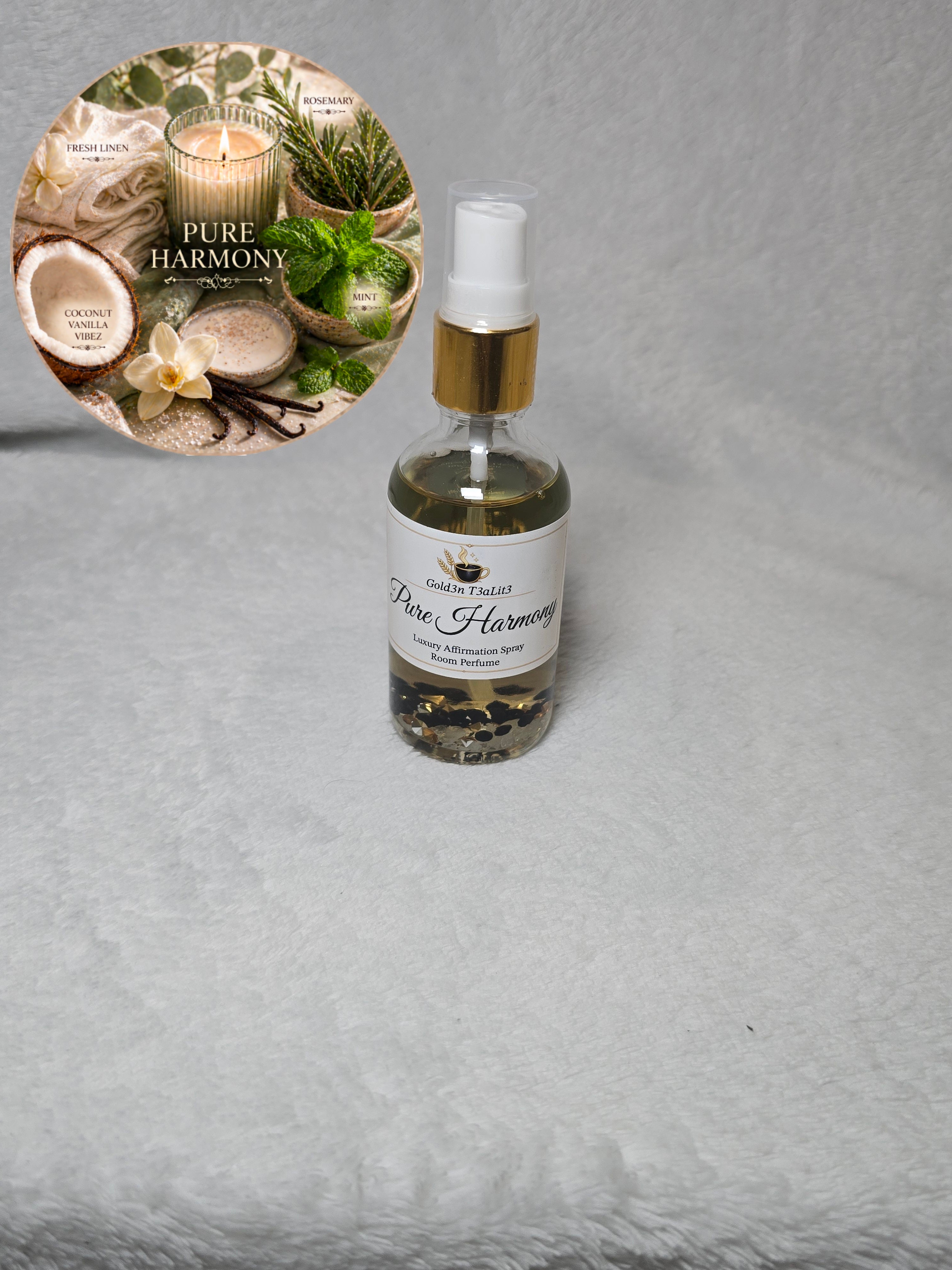 PURE HARMONY  Complete All-In *Signature Collection* Spray | (Body / Home / Travel ) Crystal-infused 4oz