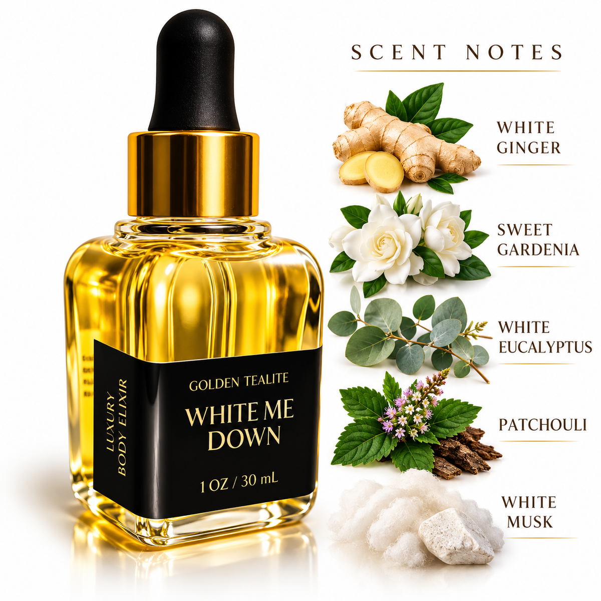 WHITE ME DOWN | Luxury Body Elixir