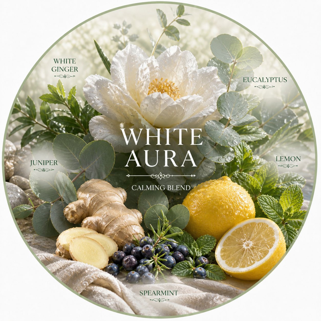 WHITE AURA (Calming Blend)  Luxury Scent Pearls | Premium Coconut Soy Wax Melts