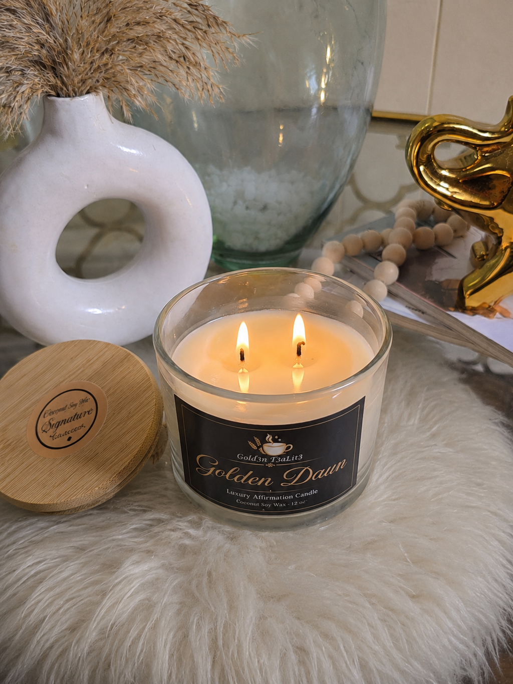 GOLDEN DAWN *Signature Collection | Luxury Affirmation Candle 12oz