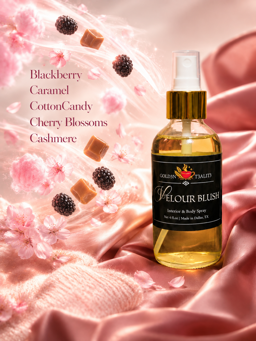 VELOUR BLUSH | Luxury Interior & Body Spray  (Eau de Toilette)