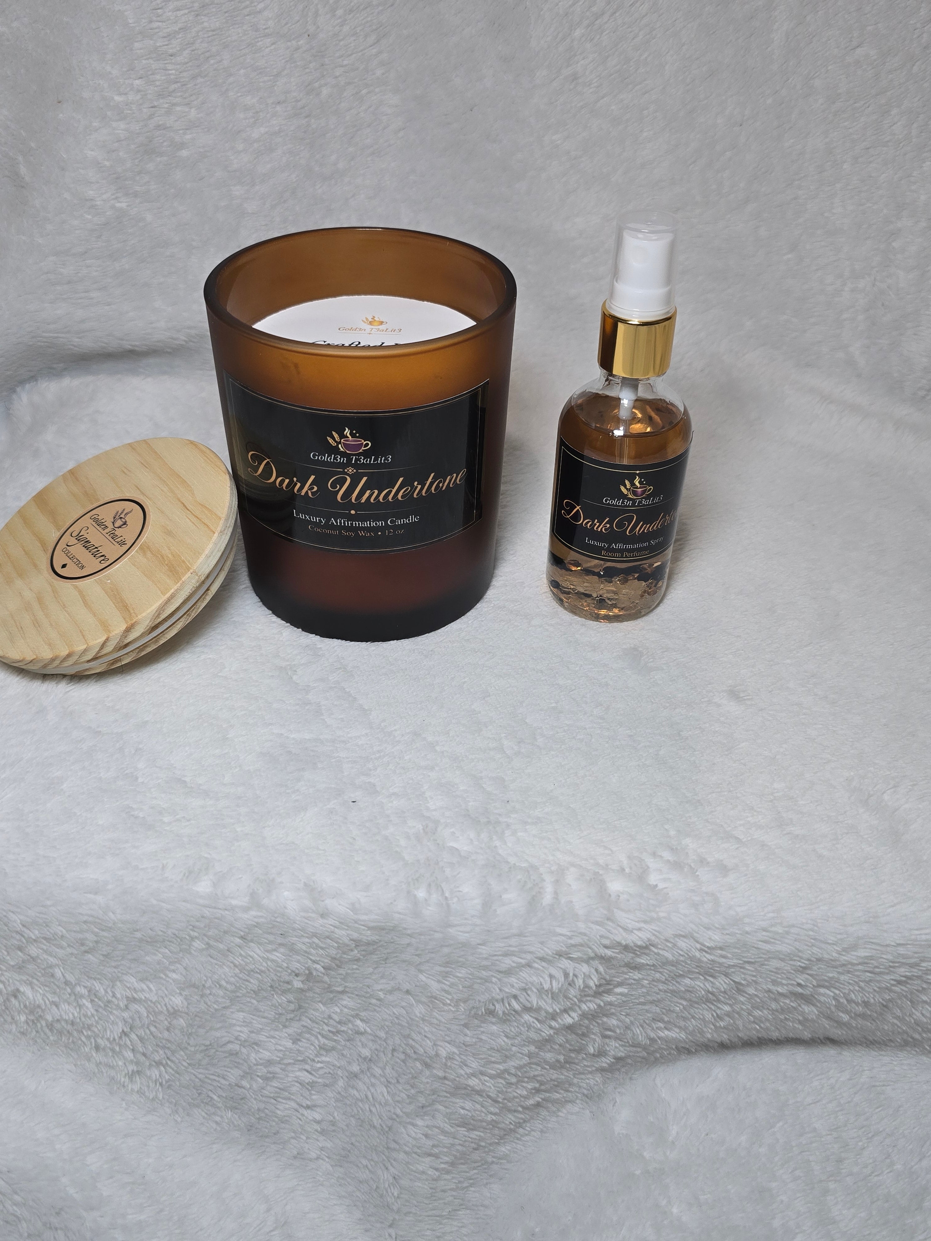 DARK UNDERTONE  *Signature Collection |  Luxury Affirmation Candle 12oz