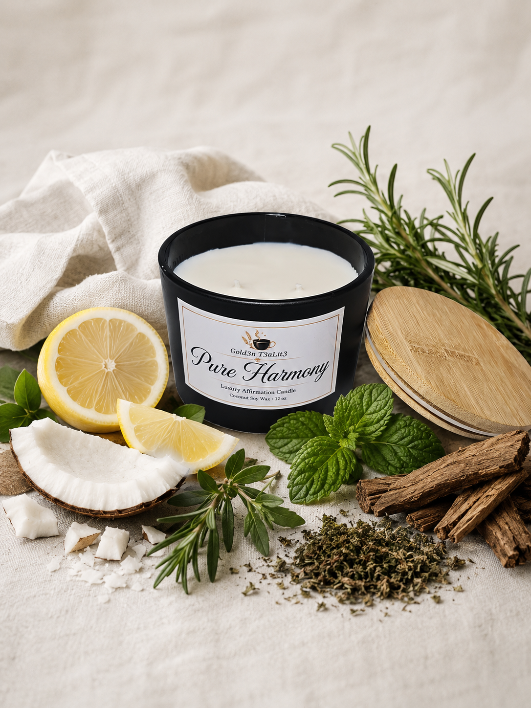 PURE HARMONY * Signature Collection | Affirmation Candle 12oz