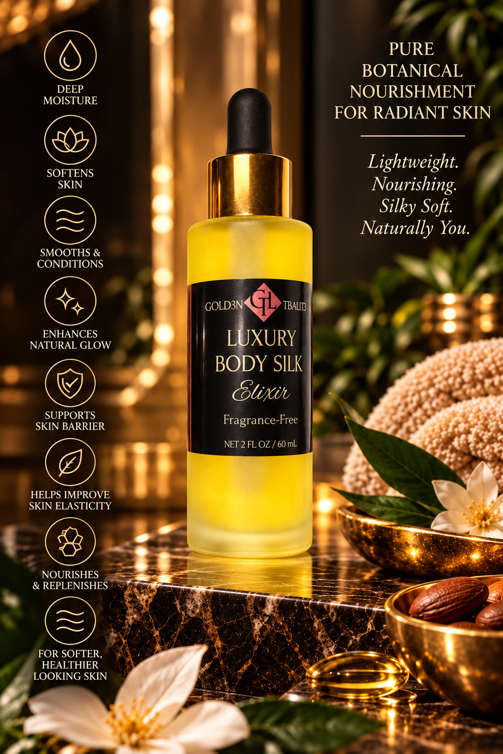 THE ROSE GOLD COLLECTION | SILK UNSCENTED & BOTANICAL