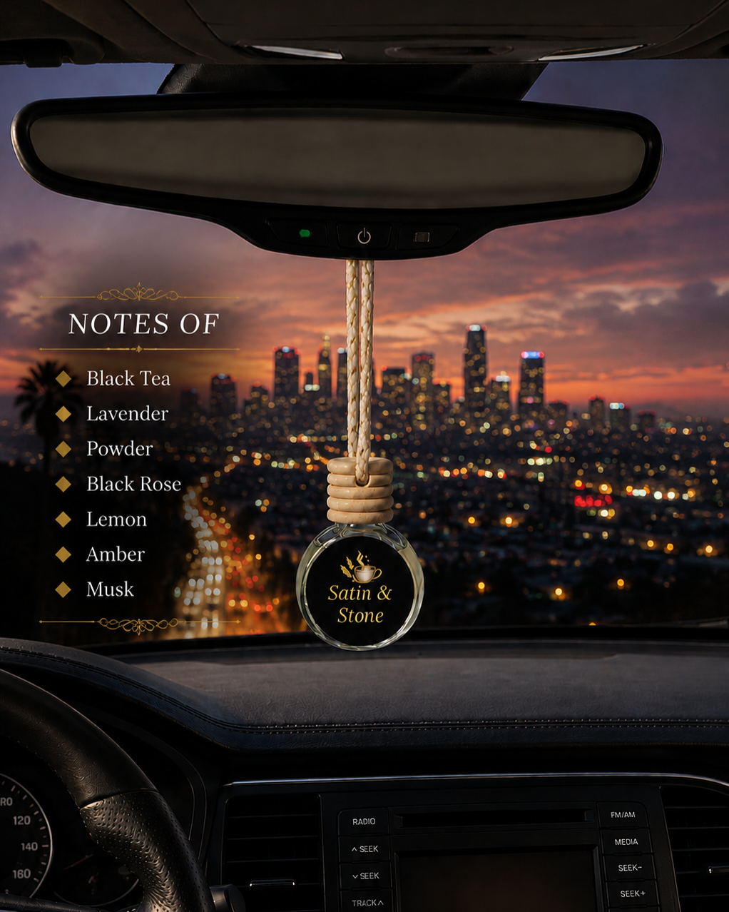 SATIN & STONE Car Diffuser | Custom Blend (8mL)