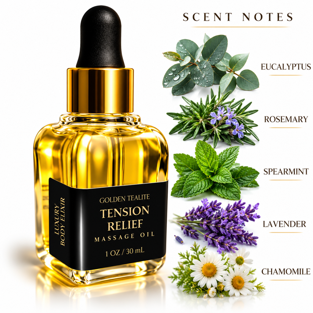 TENSION RELIEF Massage Oil | Luxury Body Elixir (UNISEX EXCELLENCE)
