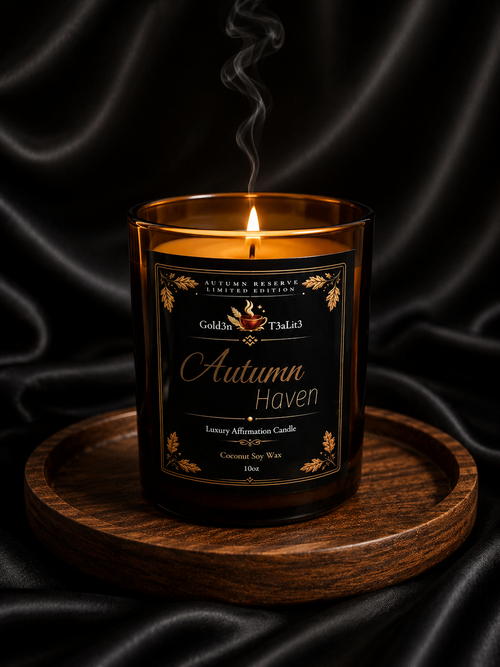 AUTUMN HAVEN *Limited Autumn Edition* | Affirmation Candle  Coconut Soy 10oz