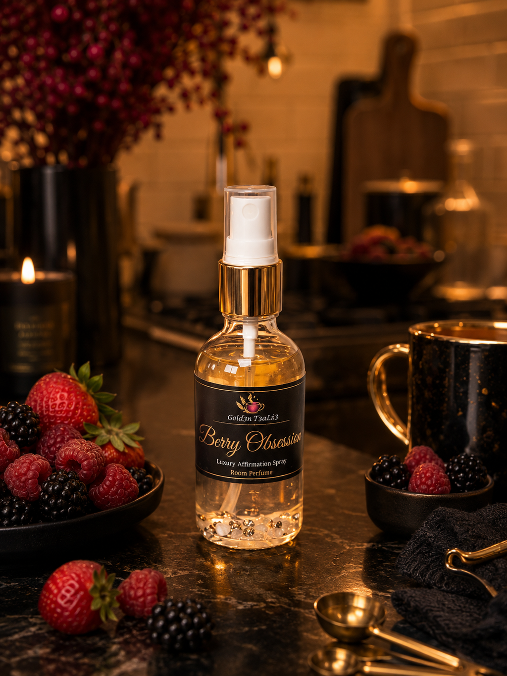 BERRY OBSESSION Complete All-In Spray | (Body / Home / Travel ) Crystal-infused 4oz
