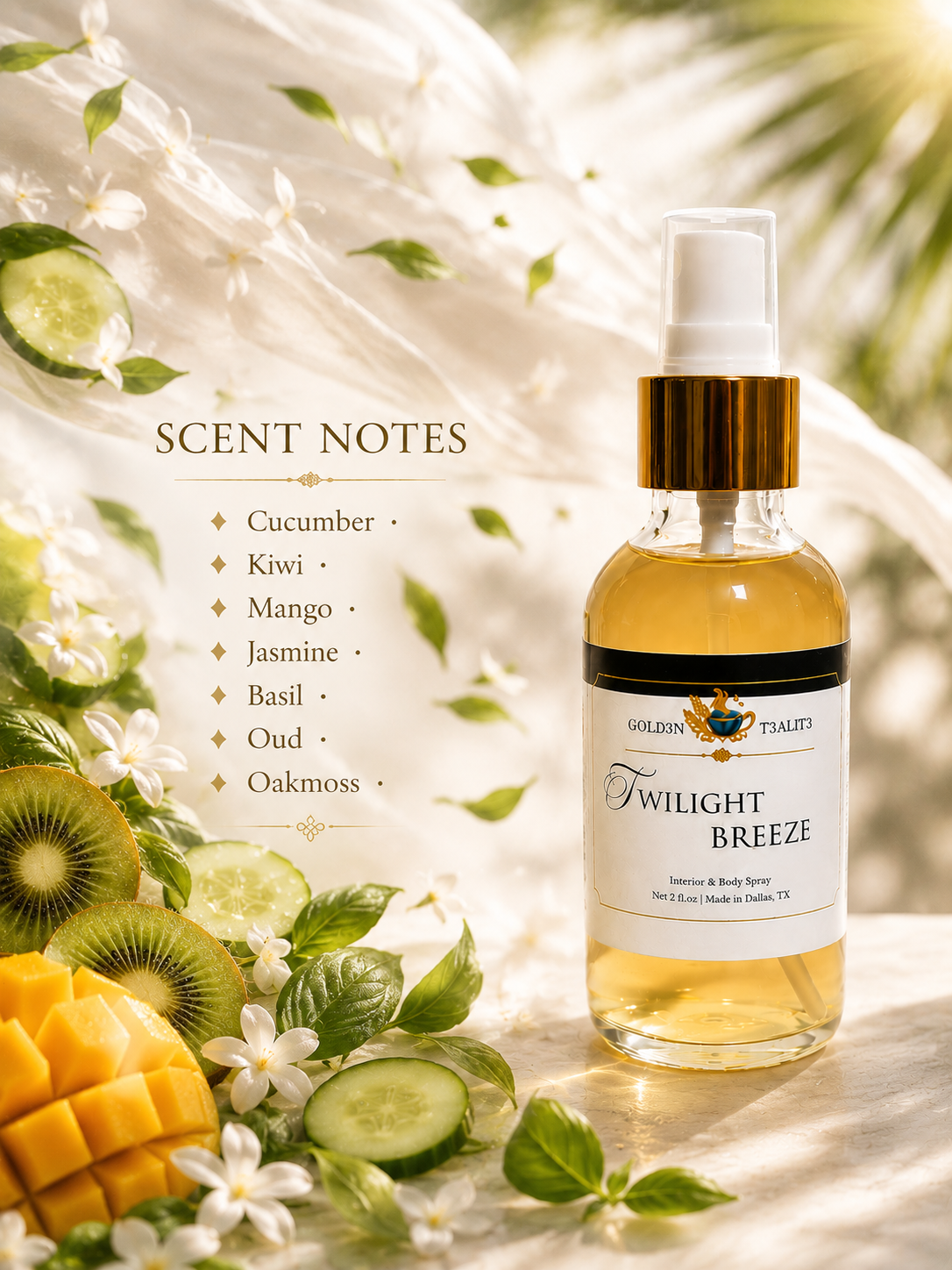 TWILIGHT BREEZE | Luxury Interior & Body Spray (Eau de Toilette)
