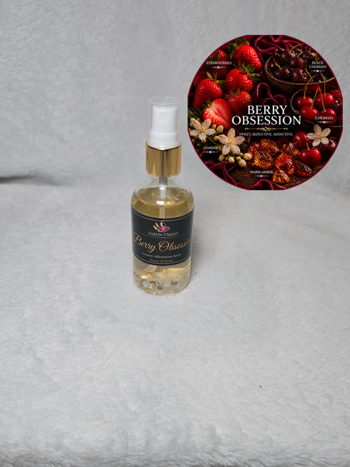 BERRY OBSESSION Complete All-In Spray | (Body / Home / Travel ) Crystal-infused 4oz