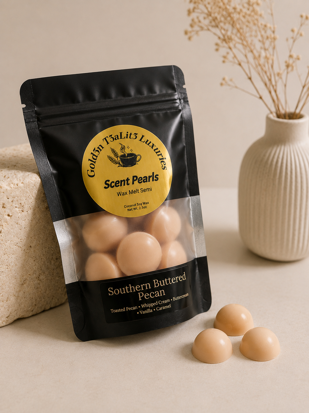 SOUTHERN BUTTERED PECAN *Autumn Reserve Edition* Luxury Scent Wax Pearls | Premium Coconut Soy Melts