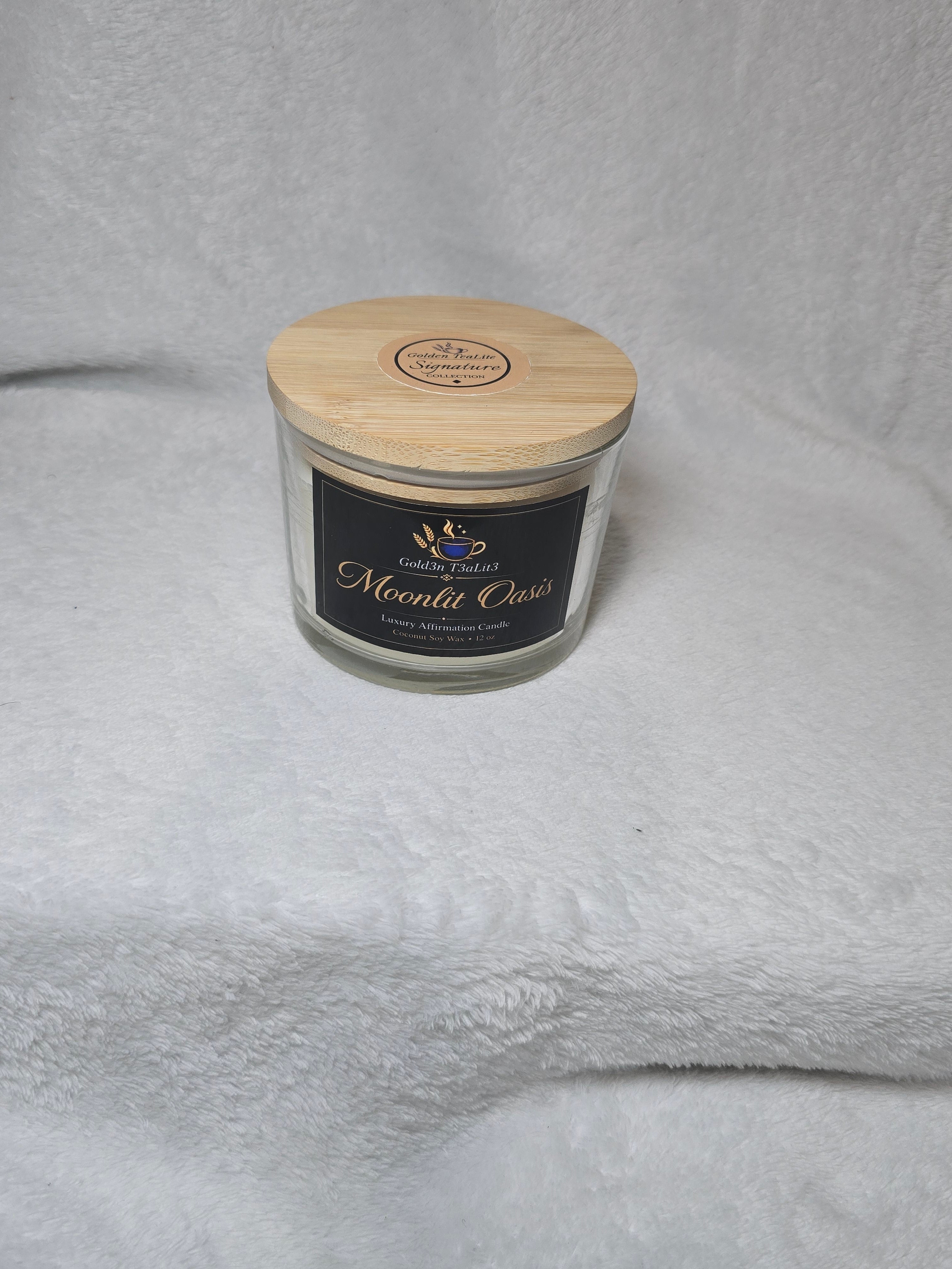 MOONLIT OASIS(Spa Candle) | Luxury Affirmation Candle 12oz