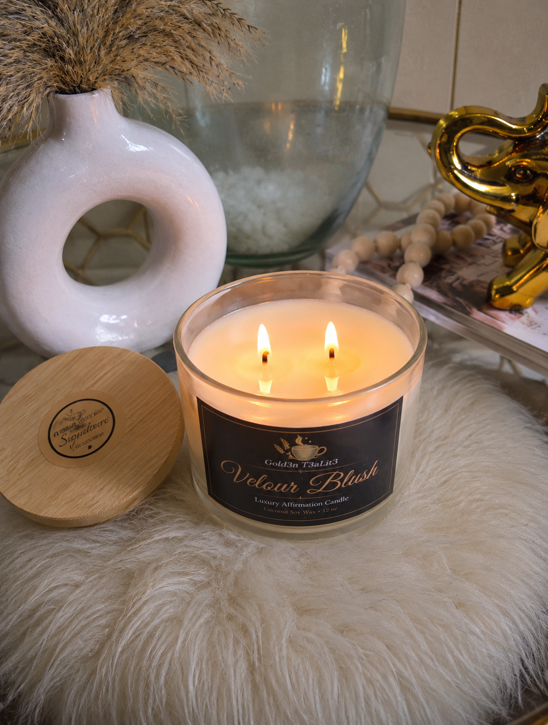 VELOUR BLUSH   *Signature Collection | Luxury Affirmation Candle 12oz
