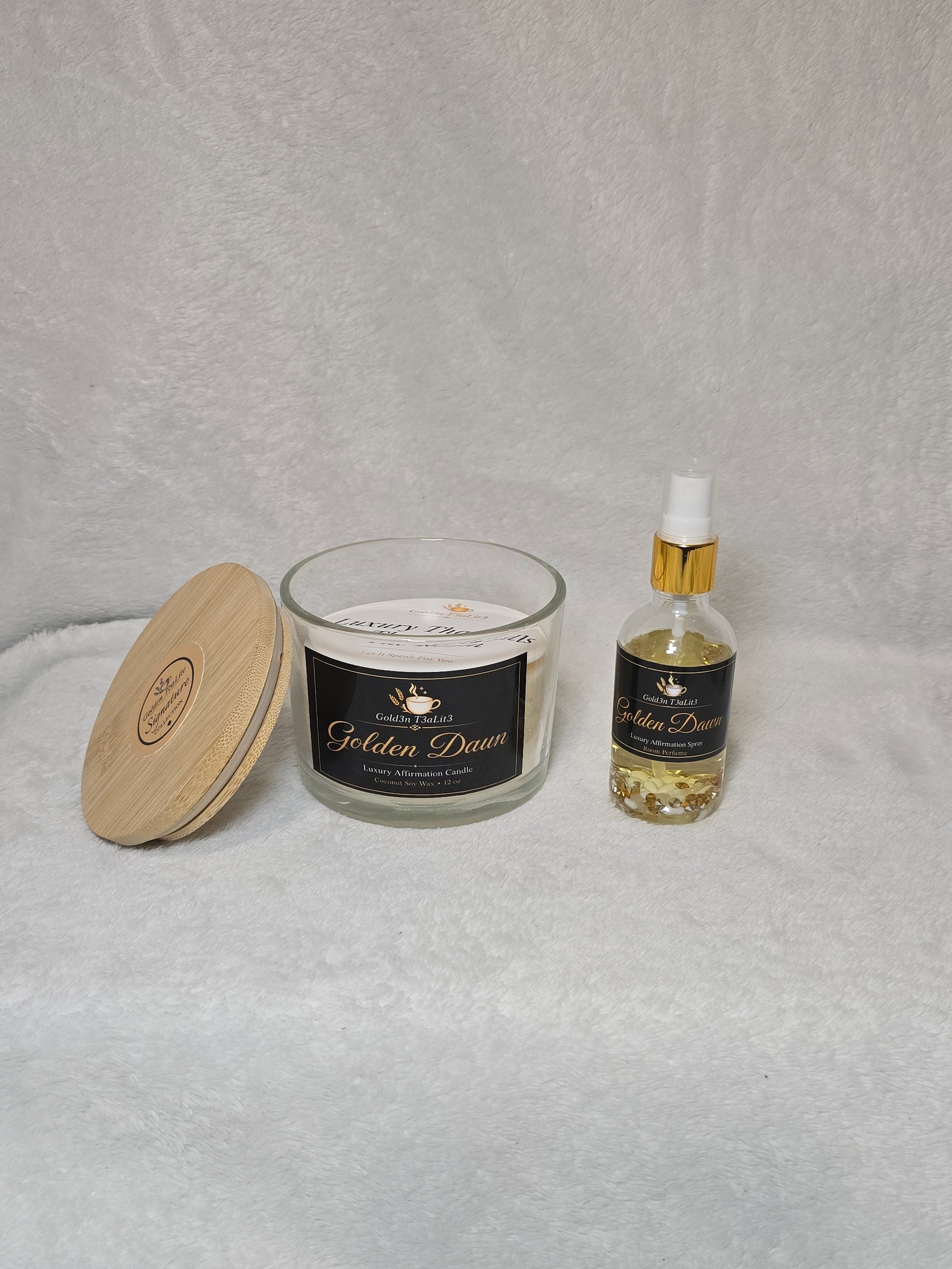 GOLDEN DAWN *Signature Collection | Luxury Affirmation Candle 12oz