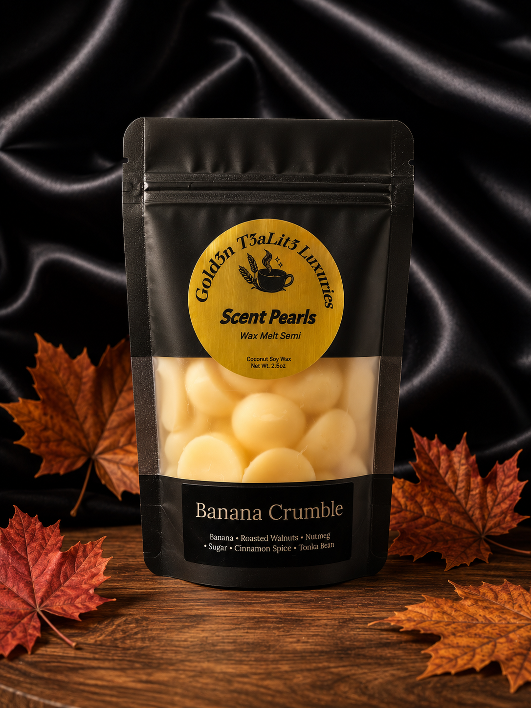 BANANA CRUMBLE *Autumn Reserve Edition* Luxury Scent Wax Pearls | Premium Coconut Soy